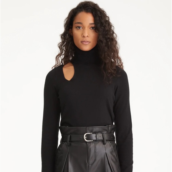 525 America Shoulder Cutout Turtleneck - Picture 1 of 6